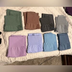 NVGTN Women's Contour Seamless Leggings:Gray, Blue, Black, Brown, Green, Purple